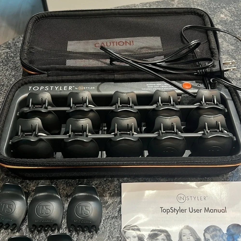 InStyler TopStyler Heated 15 Ceramic Styling Shells in Heating Case